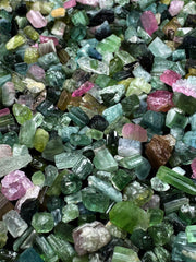 Multicolor Tourmaline Crystals from Afghanistan – 262 g