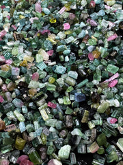 Multicolor Tourmaline Crystals from Afghanistan – 262 g