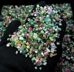 Mixed Color Tourmaline Rough from Afghanistan – 406 g Mineral Lot