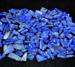 Drilled Polished Lapis Lazuli Beads from Afghanistan – 261 g Lot