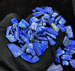 Drilled Polished Lapis Lazuli Beads from Afghanistan – 261 g Lot