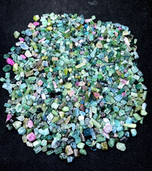 Mixed Color Tourmaline Crystals from Afghanistan – 163 g Mineral Lot