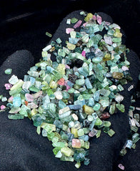 Mixed Color Tourmaline Crystals from Afghanistan – 163 g Mineral Lot