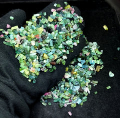 Mixed Color Tourmaline Crystals from Afghanistan – 163 g Mineral Lot