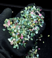 Mixed Color Tourmaline Crystals from Afghanistan – 139 g Mineral Lot