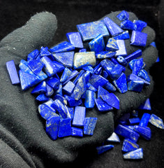 Drilled Lapis Lazuli from Afghanistan – 219 g Mineral Lot
