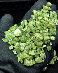 Short Peridot Crystals from Pakistan – 178 g Mineral Lot