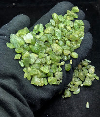 Short Peridot Crystals from Pakistan – 178 g Mineral Lot