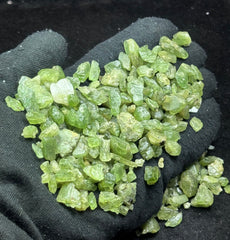 Short Peridot Crystals from Pakistan – 178 g Mineral Lot