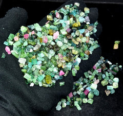 Mixed Color Tourmaline Crystals from Afghanistan – 130 g Mineral Lot