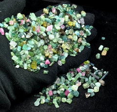 Mixed Color Tourmaline Crystals from Afghanistan – 130 g Mineral Lot
