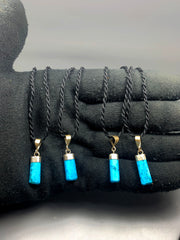 Turquoise Pendant in .925 Silver, Set of 5