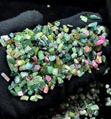 Mixed Color Tourmaline Crystals from Afghanistan – 265 g Mineral Lot