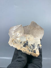 Smoky Quartz with Schorl Tourmaline Specimen from Skardu, Pakistan – 436 g