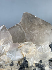 Smoky Quartz with Schorl Tourmaline Specimen from Skardu, Pakistan – 436 g