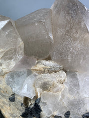 Smoky Quartz with Schorl Tourmaline Specimen from Skardu, Pakistan – 436 g