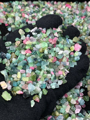 Mixed Color Tourmaline Crystals from Afghanistan – 469 g Mineral Lot