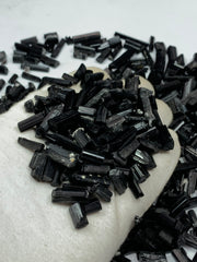 Black Tourmaline Crystals from Skardu Pakistan – 420 g Mineral Lot