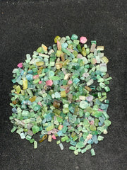 Mixed Color Tourmaline Crystals from Afghanistan – 87 g Mineral Lot