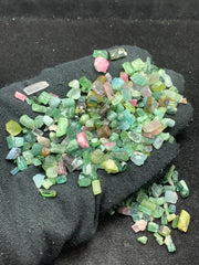 Mixed Color Tourmaline Crystals from Afghanistan – 87 g Mineral Lot