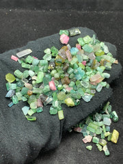 Mixed Color Tourmaline Crystals from Afghanistan – 87 g Mineral Lot