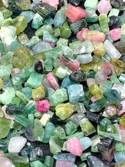 Mixed Color Tourmaline Rough Lot from Afghanistan – 129 g