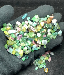 Mixed Color Tourmaline Rough Lot from Afghanistan – 129 g