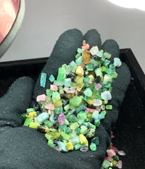 Mixed Color Tourmaline Rough Lot from Afghanistan – 129 g