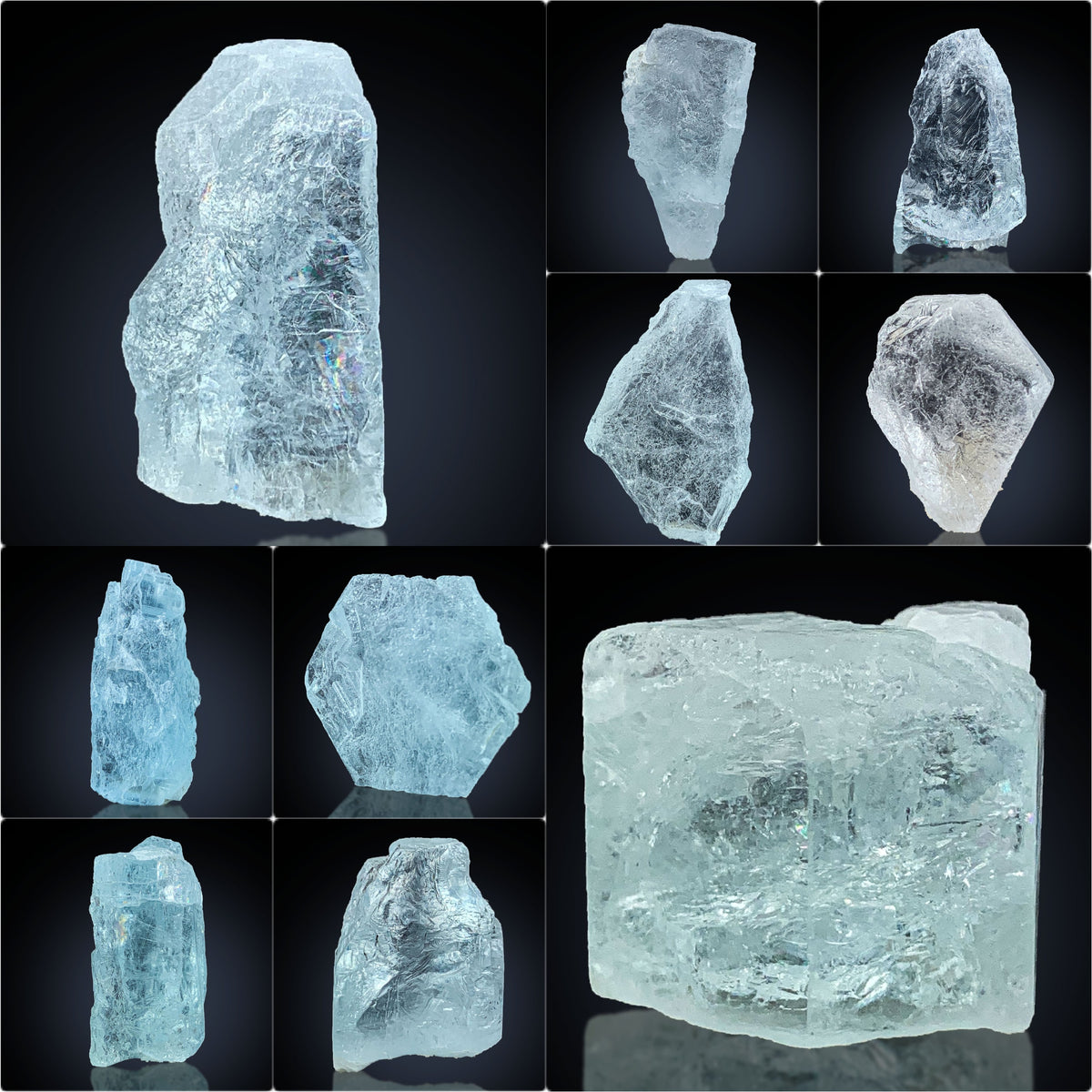 Aquamarine Crystal Raw Lot from Pakistan