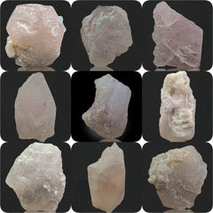 Etched Morganite Crystals Lot from Afghanistan