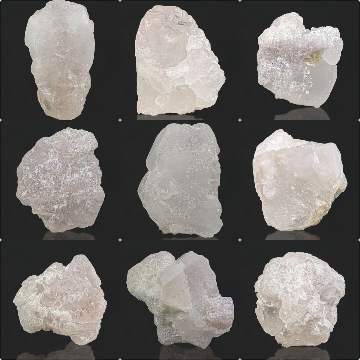 Etched Pink Morganite Crystals Lot from Afghanistan
