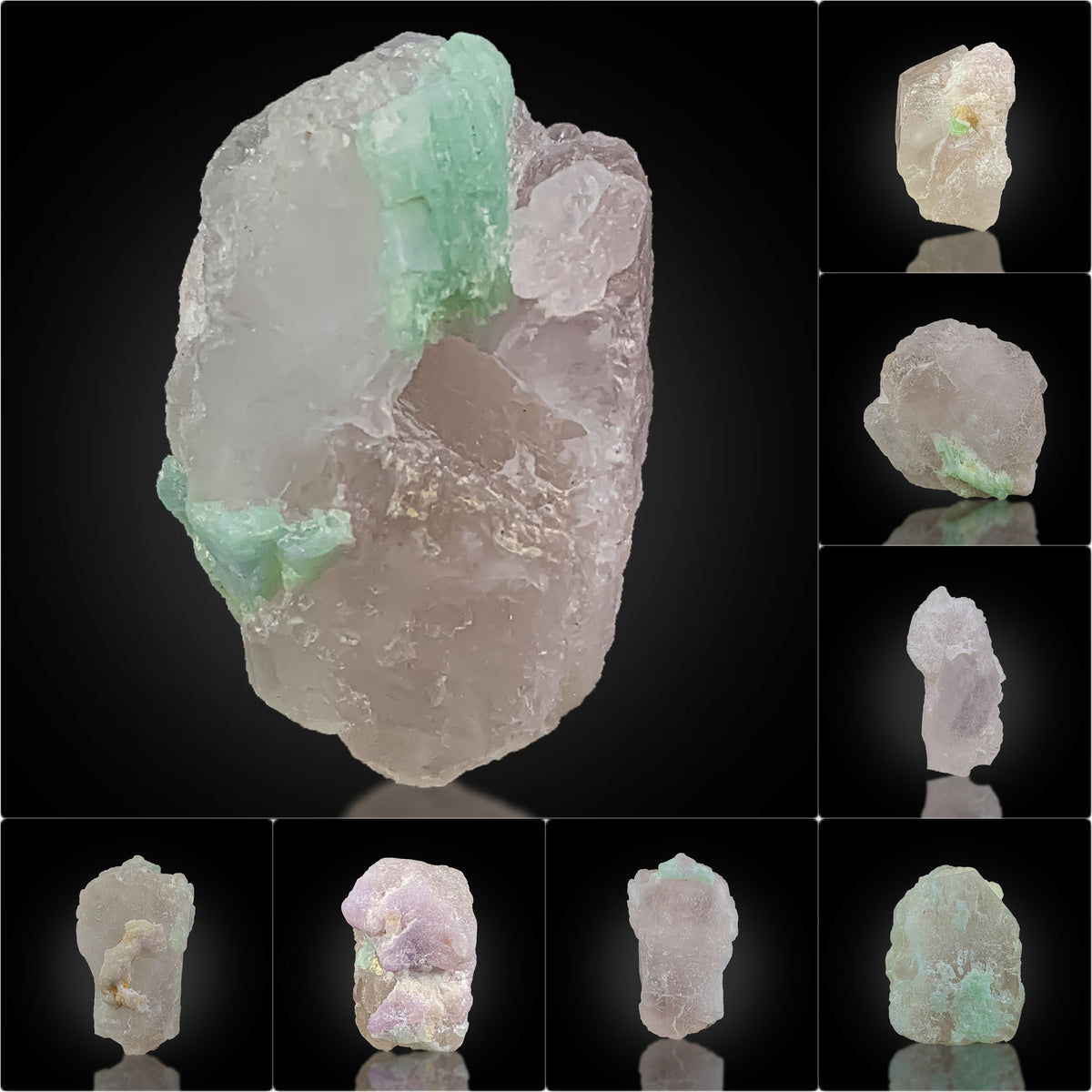 Etched Pink Morganite Crystals Lot from Afghanistan