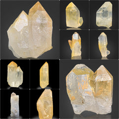 Iron Oxide Quartz Crystals Lot from Pakistan