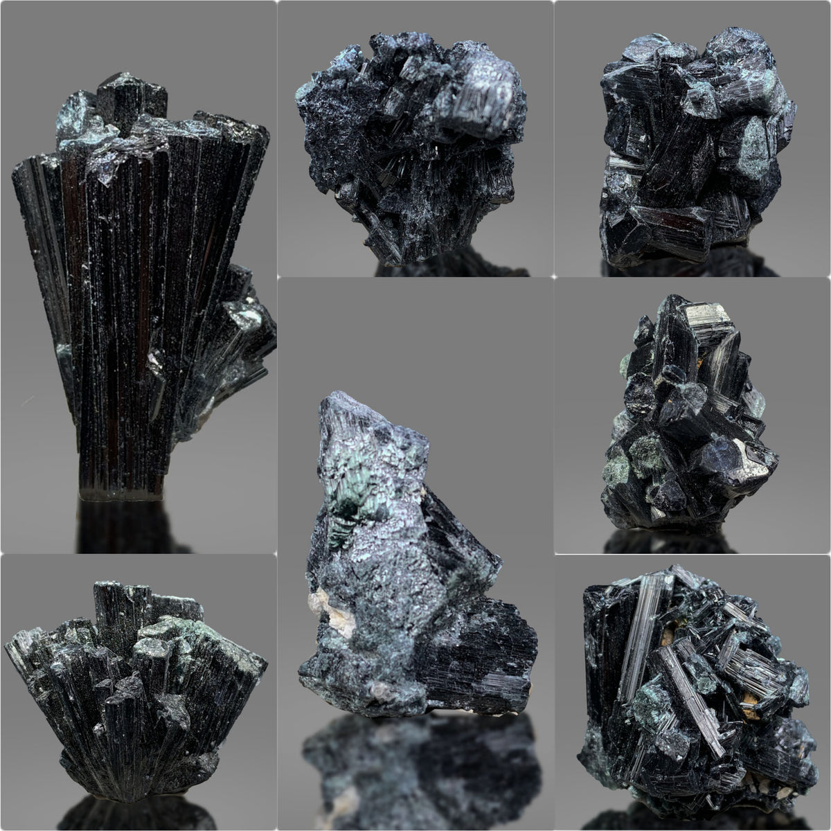 Black Tourmaline Cluster Lot from Pakistan