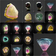 Mix Color Tourmaline Slice from Afghanistan
