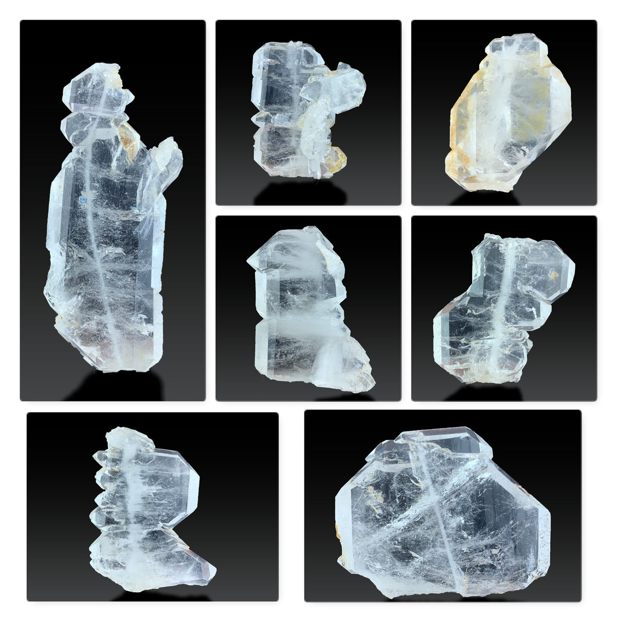 Faden Quartz Crystals Lot from Balochistan Pakistan – 7 Pieces