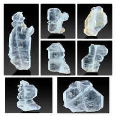 Faden Quartz Crystals Lot from Balochistan Pakistan – 7 Pieces
