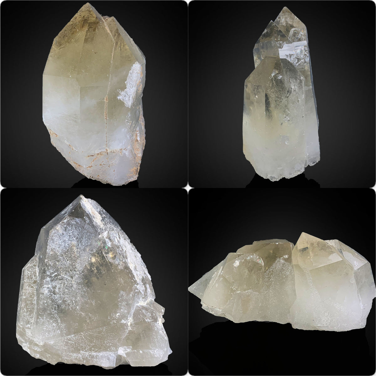 Citrine Quartz Crystal Lot from Pakistan – 1,682 g | 4 Pieces