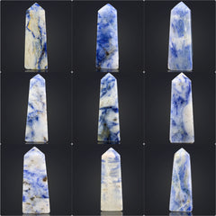 Sodalite Polished Lot from Afghanistan– 403 g | 9 Pieces
