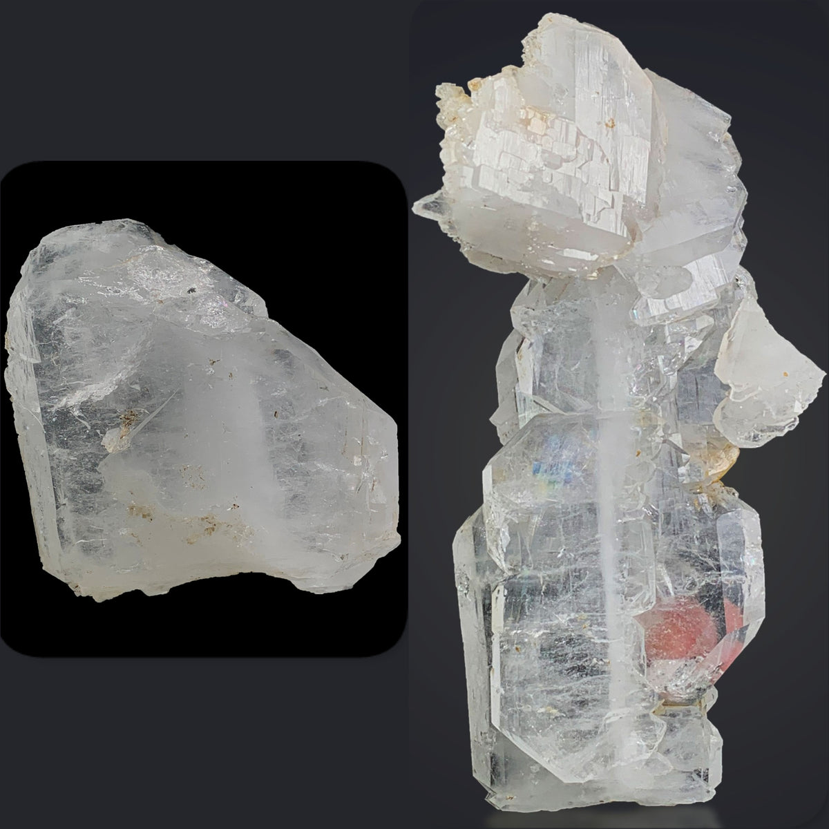 Faden Quartz Crystal Lot from Baluchistan, Pakistan – 235 g | 2 Pieces