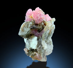 Rose Quartz Fluorite Brucite Aquamarine Garnet Kunzite Diopside Ruby Mixed Mineral Lot – 8 Pieces
