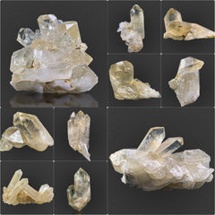 Citrine Quartz Specimen Lot from Pakistan – 1414 g | 8 Pieces