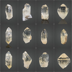 Citrine Quartz Specimen Lot from Pakistan – 677 g | 9 Pieces