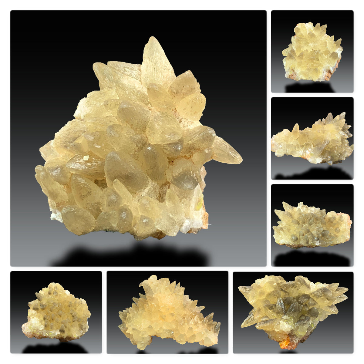 Calcite Specimen Lot from Pakistan – 7 Mineral Specimens