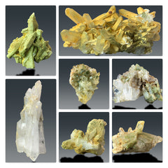 Chlorine Quartz Specimen Lot from Pakistan – 7 Pieces