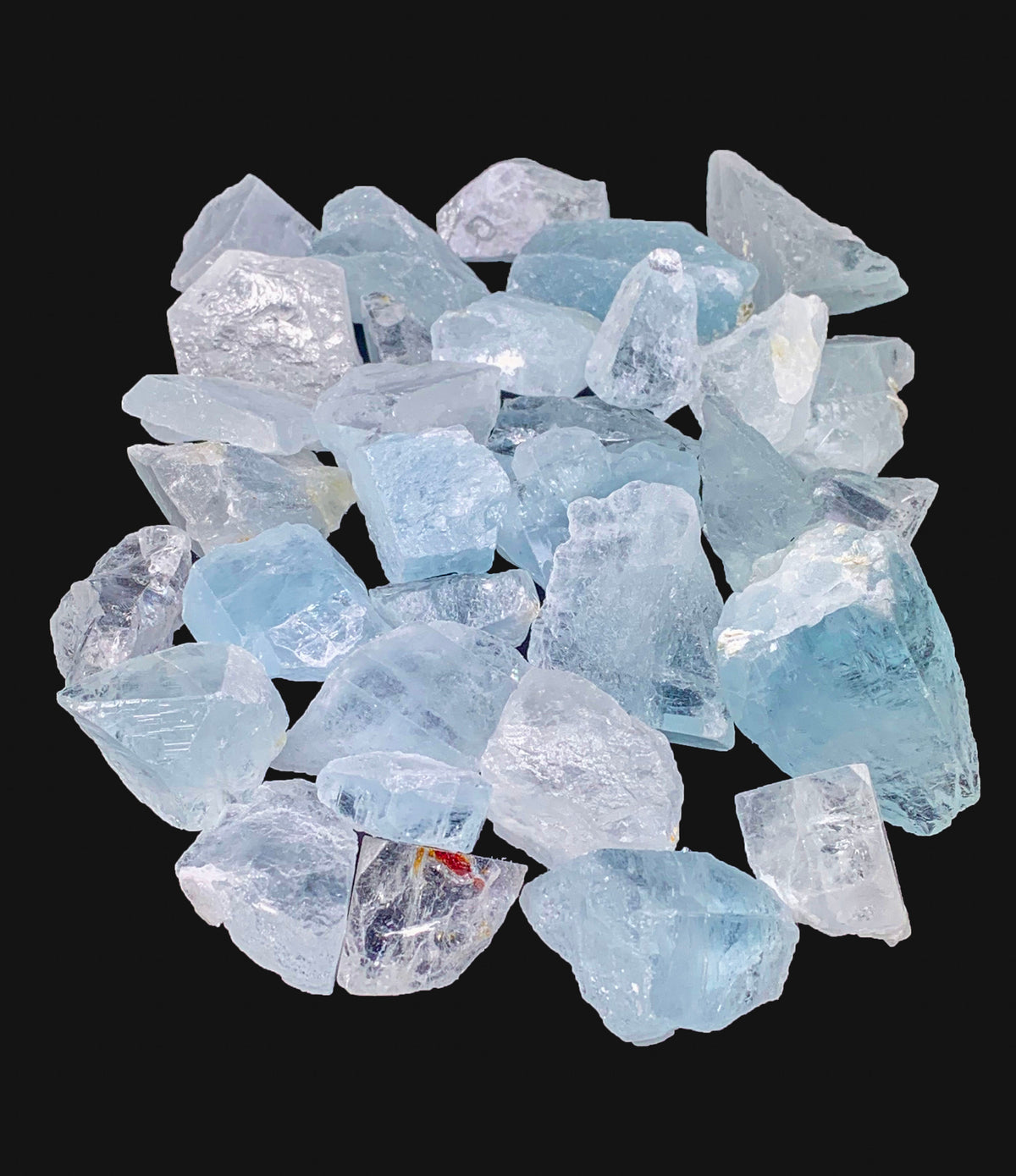 Blue Aquamarine Rough, Cutting Grade from Skardu, Pakistan