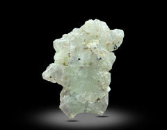 Etched Green Fluorite Crystals with Schorl Lot from Skardu