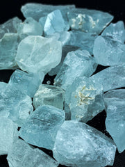 Blue Aquamarine Rough from Skardu, Pakistan