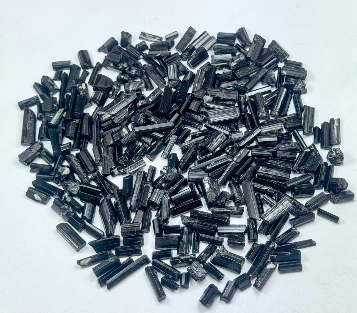 Black Tourmaline Crystals from Afghanistan – 260 g Mineral Lot