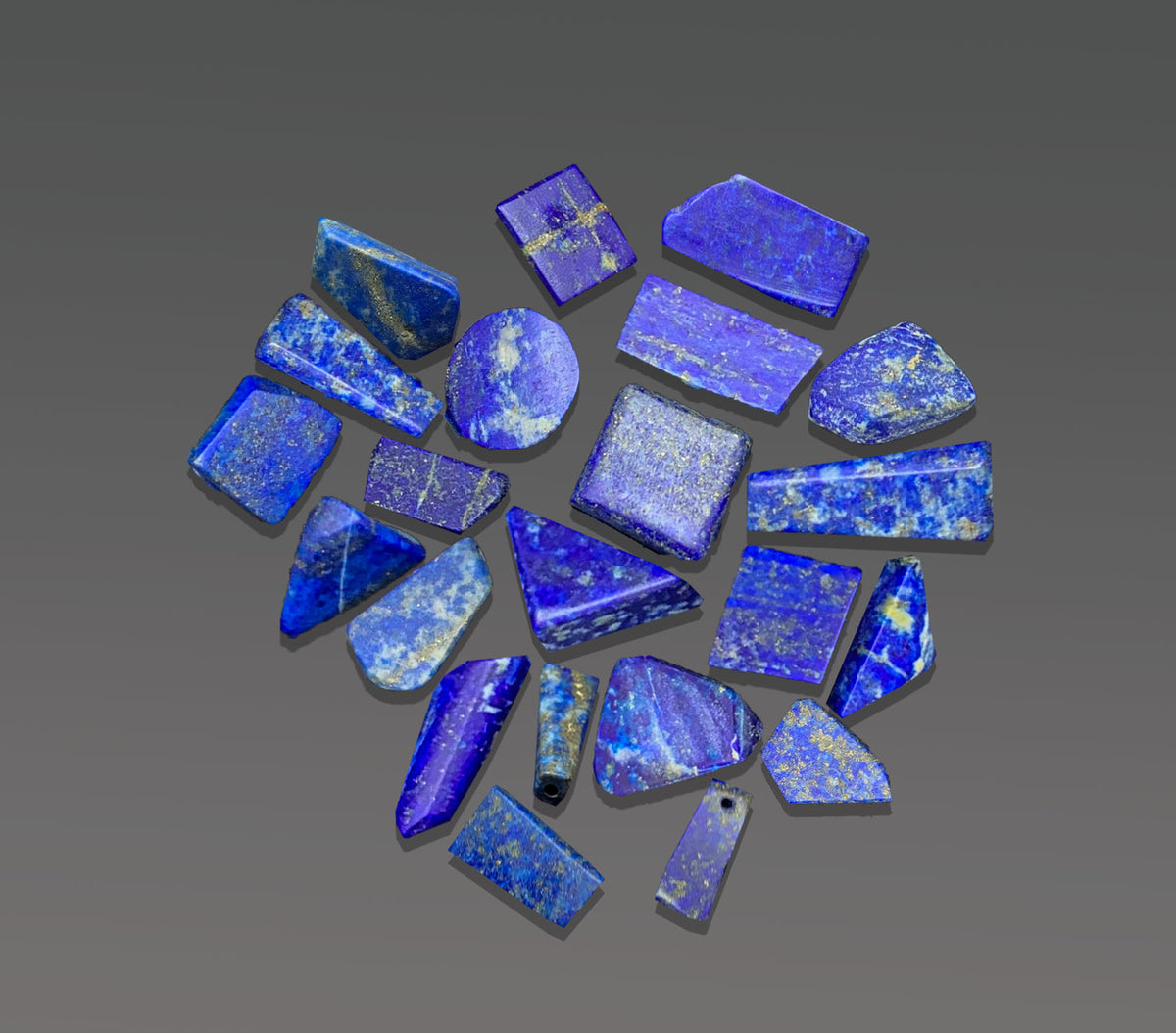 Drilled Polished Lapis Lazuli from Afghanistan – 197 g Jewelry & Keychain Lot